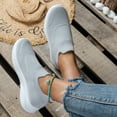 thumbnail image 5 of NOKIO Women's Walking Shoes Sock Sneakers Mesh Slip On Air Cushion Lady Girls Modern Jazz Dance Easy Shoes Platform Loafers Leisure Summer Sport Shoes Running Shoes For Student And Teenagers, 5 of 6