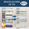 thumbnail image 2 of 8 Pack Vacuum Storage Bags, Space Saver Bags (8 Large/1Hand pump） Compressed Storage Bags for Clothing, Comfort Items and Blankets, 2 of 5