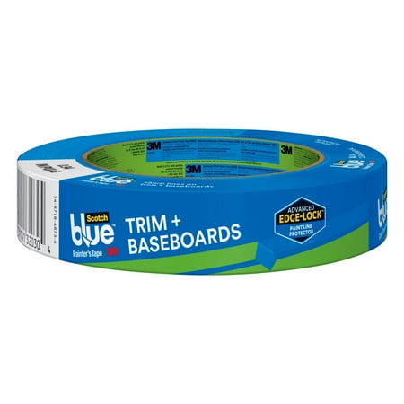 ScotchBlue Painter's Tape Trim and Baseboards with Edge-Lock, 1 Roll, 0.94