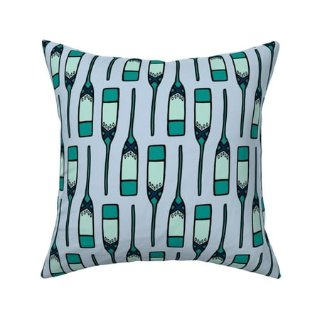 Rustic Lake House Decor Canoe Throw Pillow Cover W Optional Insert