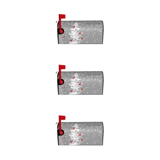 relayinert Add Holiday Cheer To Mailbox Christmas Deer Pattern Sleeve Easy To Couch Cover YTYH2309057 3Set