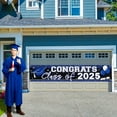 thumbnail image 4 of ZLBDYG Blue and Black Graduation Decorations Class of 2025 Banner Class of 2025 Yard Banner Sign We Are So Proud of You Graduation Backdrop Indoor Outdoor Decor, 4 of 4
