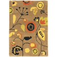 thumbnail image 6 of SAFAVIEH Soho Zoe Floral Wool Area Rug, Brown/Multi, 3'6" x 5'6", 6 of 7