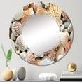 thumbnail image 2 of DESIGN ART Designart 'Red Orange And White Shells And Stones' Nautical & Coastal Printed Wall Mirror 20in.x30in., 2 of 5