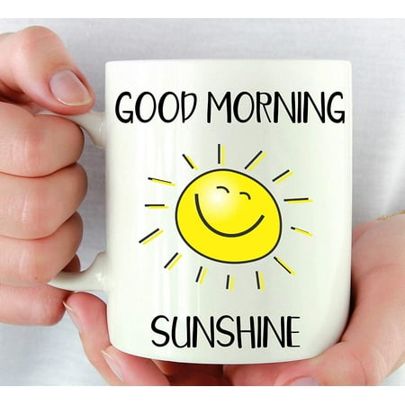 

Good Morning Sunshine Coffee Tea Mug in home for Christmas Birthday Husband Wife Gift