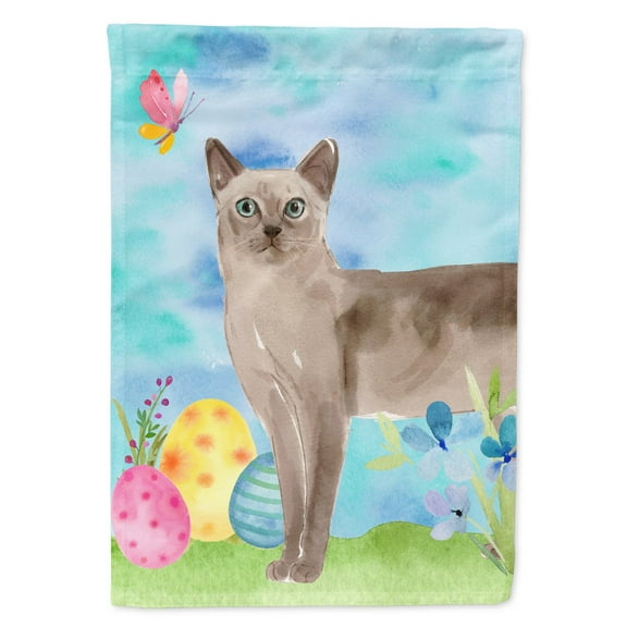 Carolines Treasures CK3146CHF Tonkinese Easter Eggs Flag Canvas House Size  Large multicolor