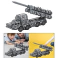 thumbnail image 4 of 1:72 juguetes de vehículos de lanzamiento de misiles de defensa rusa gris Sunnimix Estatua de tanque para niños, 4 of 7