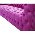 thumbnail image 6 of Pasargad Home Vicenza Collection Velvet Tufted Sofa, Fuschia, 6 of 10