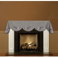 thumbnail image 4 of Embroidered Christmas Reindeer Scene on Light Grey Mantel Scarf (19" x 90"), 4 of 4