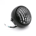 thumbnail image 2 of Faro retro modificado CG125, faro redondo con carcasa negra retro GN125, accesorios para motocicletas, 2 of 5