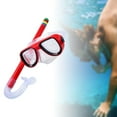 thumbnail image 2 of harayaa PVC Kids Snorkel Set Diving Goggles and Snorkel for Diving Snorkeling Swim Ages 3-7 Kids 13.78inch Red, 2 of 7