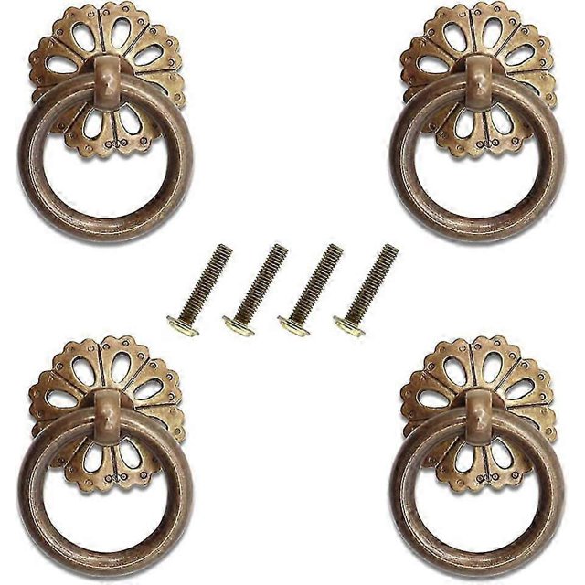 4 pomos huecos para armarios con 4 tornillos, tiradores para cajones, armarios, cómodas, puertas y alacenas.
