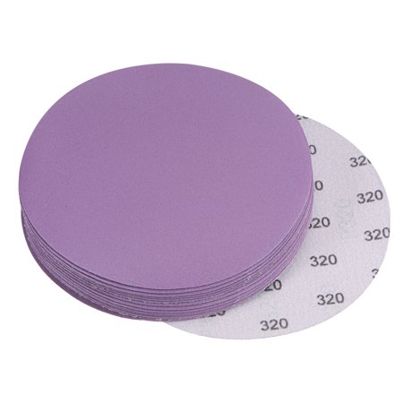 

15 Pack 6-Inch Purple Sanding Discs 320 Grits Hook & Loop Professional Aluminum Oxide Sandpaper
