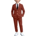 thumbnail image 1 of Odeerbi Mujeres Caballero Vestido Formal Traje Entallado Solapa Blazer Chaqueta + Traje Pantalones + Collar 3 Pcs Trajes de Boda Conjunto, 1 of 9