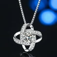 thumbnail image 5 of Daughter Necklace From Mom Mother 925 Sterling Silver Mother To Daughter Gifts Graduation Christmas Birthday Gifts With Heartfelt Message & Lighted Box, 5 of 5