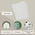 thumbnail image 2 of Vellum Paper Sheets - 8.5 x 11 in, 100 Count - 93gsm Translucent & Transparent Tracing Paper - Printable & Traceable for Invitations, Sketching, Drawing & Card Overlays, 2 of 3