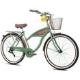 thumbnail image 2 of 26 Inch Margaritaville Green 7 Speed Adult Cruiser Bicycle, 2 of 11