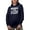 Navy Blue, variant on Father in Periodic Table of Elements, The Noble Element - Chemist Dad Father's Day, Black Hooded Sweatshirt or Hoodie, Small