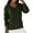 Army Green, variant on Cable Knit Sweaters for Women Trendy V Neck Pullover Green Casual Solid Women Sweaters L