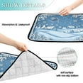 thumbnail image 3 of Washable Pet Pee Pads with Super Absorbent Reusable Training Pads for Dogs & Cats Snowflakes and Houses, 3 of 6