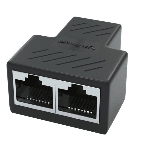 Divisor extensor de conector de par de cables de red con soporte simultáneo de uno a dos cabezales de tres vías de red