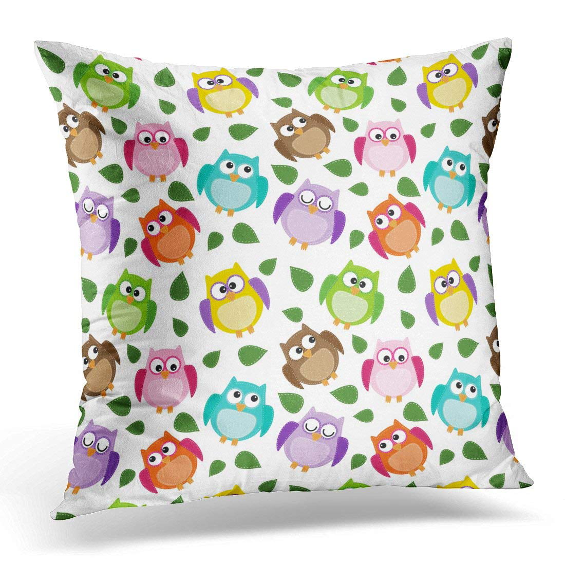 Be Different Beaver Lover Gifts Be Different Cute Beaver with Bats Hanging On Tree Throw Pillow Multicolor 18x18