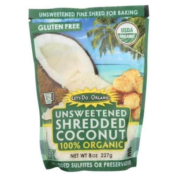 Lets Do Organics - Shredded Coconut, 8 Oz