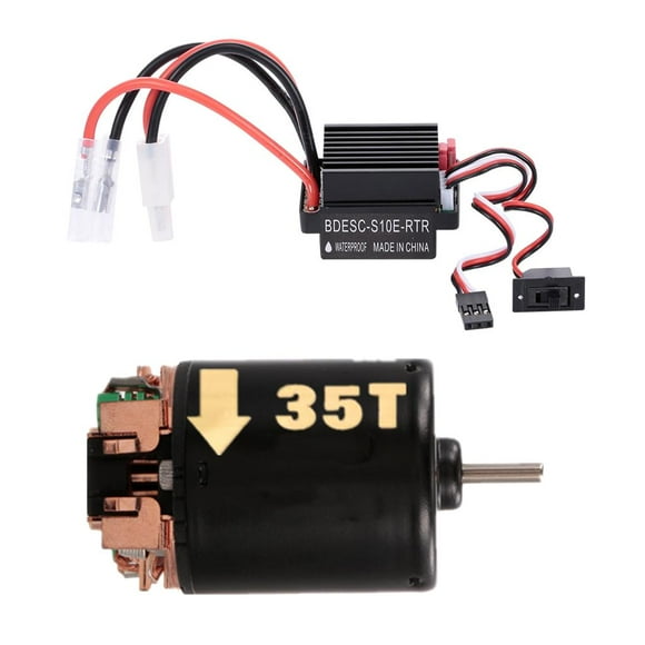 Motor cepillado 540 35T con boquilla combinada ESC 60A 2-3S para Axial Scx10 D90