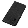 thumbnail image 5 of SaniMore Case for Samsung Galaxy A15 (2023), PU Leather Skin with Luxury Embossed Butterfly [Wrist Strap & Card Slots & Flip Kickstand] Full-body Shockproof Business Wallet Cover, Black, 5 of 10