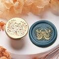 thumbnail image 4 of Brass Head Seal Stamp Flower Series Sealing Waxed Stamp for Letter Invitations Decoration Butterfly Waxed Seal Stamp, 4 of 8