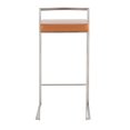 thumbnail image 6 of LumiSource Fuji Stacker 30" Fixed-Height Barstool - Set of 3 in Stainless Steel, 6 of 10