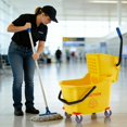 thumbnail image 6 of Commercial Mop Bucket with Side-Press Wringer, 35 Quart, Wheels, Floor Cleaning for Kitchens, Restaurants & Janitorial Use, 6 of 8