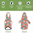 thumbnail image 6 of Honeii Hawaiian Style Print Small Dog Hoodies Pet Hooded Sweatshirts Fall Winter Puppy Cat Sweaters Warm Clothes for Small Dogs Outfits Costume-Small, 6 of 7