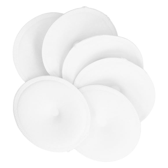 Almohadillas De Lactancia Lavables, Almohadillas De Lactancia De Algodón Puro, A Prueba De Fugas, Forma Redonda, Transpirables, Fuertes Absorbentes Para Lactancia