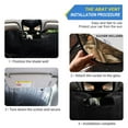 thumbnail image 2 of ALAZA Highland Cows Flower Windshield Sun Shade Car Foldable Sun Visor Block UV Rays Protector 57"x31.5", 2 of 8