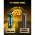 thumbnail image 2 of Baterías recargables RayHom Lithium 1.5V AAA 4 y AA 4 con cargador, 2 of 7