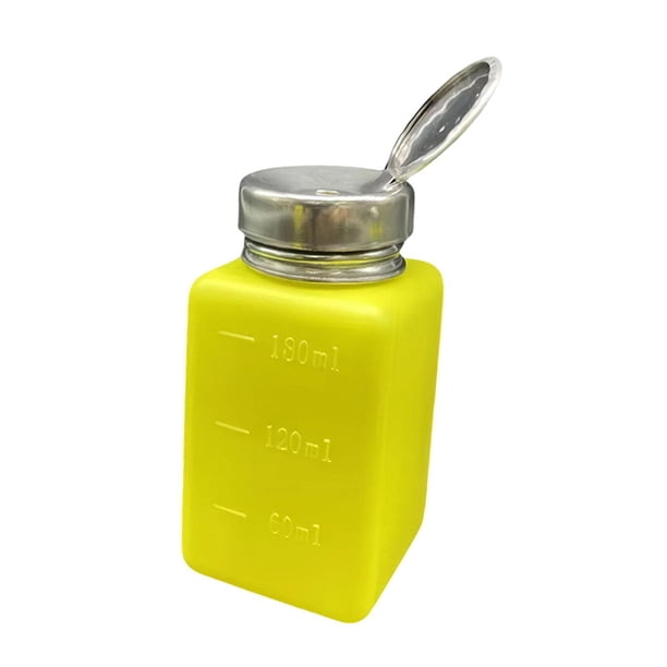 Botella dosificadora de líquido con bomba, rellenable, para desmaquillar. 180 ml