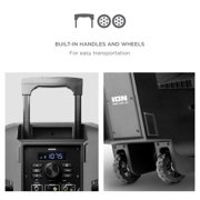 ION Power Glow 300 300-Watt Portable Bluetooth Party System Speaker with Lights, Microphone, and Stereo-Link