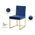 thumbnail image 2 of Meridian Furniture Giselle Navy Velvet Dining Chair (Set of 2), 2 of 5