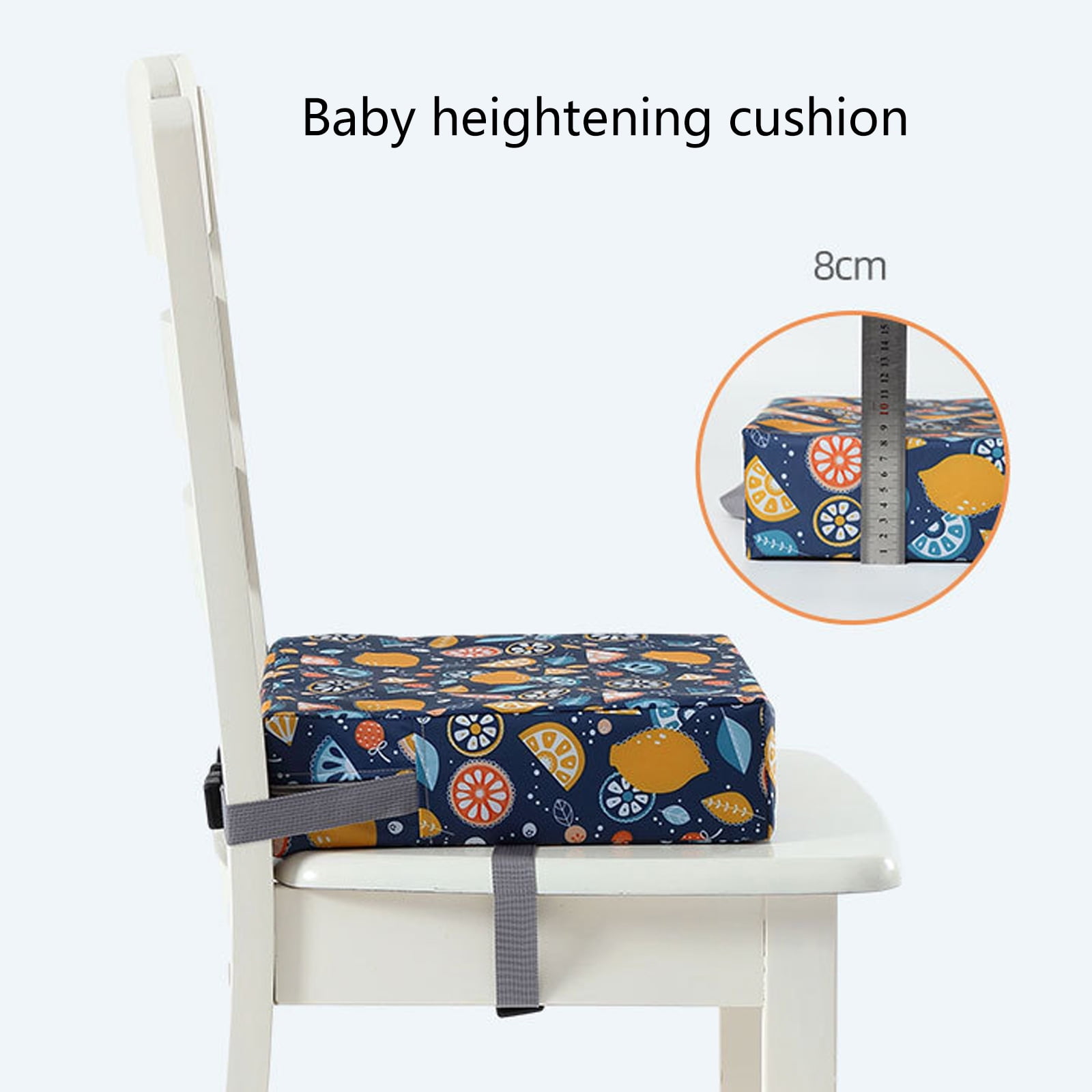 Upgraded Toddler Seat for Dining Table Washable Double Safe Straps Non-Slip Bottom Seat Dining