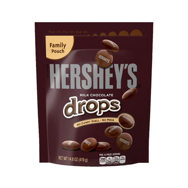 Hershey's Milk Chocolate Drops Candy, 14.8 Oz. - Walmart.com - Walmart.com