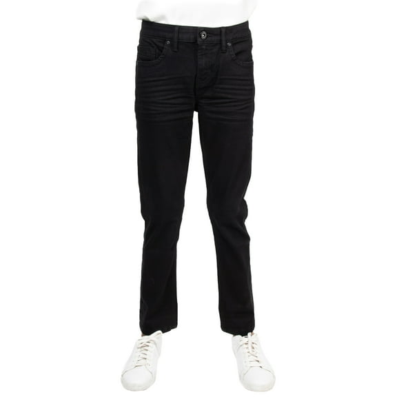 CULTURA AZURE  Boy's Stretch Jeans, Jet Black, 18
