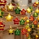 thumbnail image 1 of Tira de luces navideñas de 1,5 m, guirnaldas de bolas de nieve LED navideñas, luces decorativas para árboles de Navidad, jardines interiores, luces decorativas para calles, decoraciones navideñas, gui, 1 of 3
