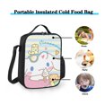 thumbnail image 5 of Cinnamoroll Lunch Bag Unisex Lunch Box, Reusable Lunch Tote Meal Prep Container Portable Leakproof Insulated Cooler Bag Food Tote for Work Office Picnic Beach Travel, 5 of 5