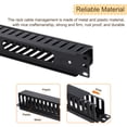 thumbnail image 3 of Uxcell 1U 19 Inch Cable Manager, 6 Pack 24 Slot Horizontal Rack Mount Wire Organizer, 3 of 7