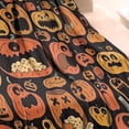 thumbnail image 3 of Halloween Crazy Pumpkins Pattern Blanket,Comfortable Soft Lamb Wool Throw Blanket,All Season,Warm Lightweight Blankets for Sofa Bed Couch Living Room Chair,30"x40", 3 of 4