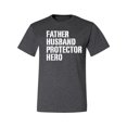 thumbnail image 2 of Wild Bobby,Father Husband Protector Hero Best Dad Husband Gift, Father's Day, Men Graphic Tees, Heather Black, X-Large, 2 of 3