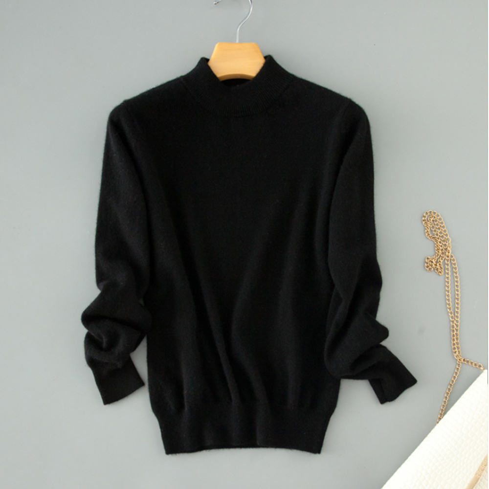 Women/'s Slim Knitted Turtleneck Cashmere Jumper Pullover Elasticity Warm Sweater