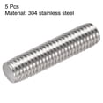 thumbnail image 2 of Unique Bargains M10 x 40mm Tige Entièrement Filetée 304 Filetages à Droite en Acier Inoxydable 5 Pack, 2 of 4