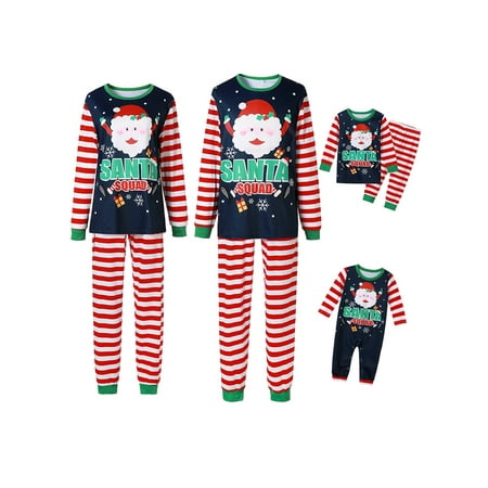 

Christmas Family Matching Pajamas Cotton Holiday Xmas Sleepwear Women Men Kid Pjs Sets